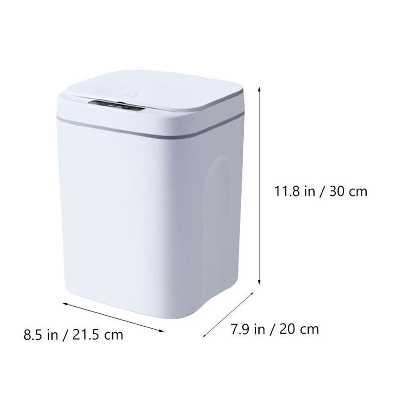 Trash Bin Kitchen Household USB Charging Smart Trash Can Automatic Induction Dustbin With Lid