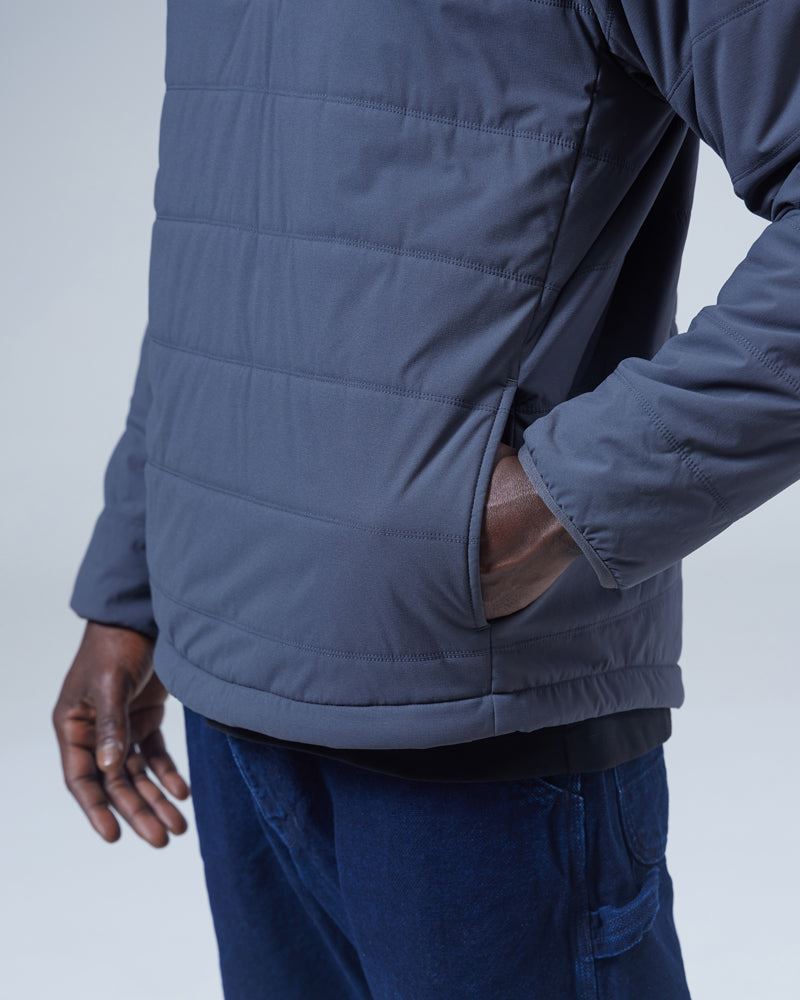 Flexible Insulated Henley Pullover