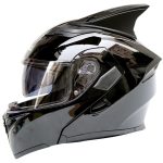Men Women Flip-Up Motorcycle Helmet DOT Approved Double Anti-Fog Visors Anti-Scratch