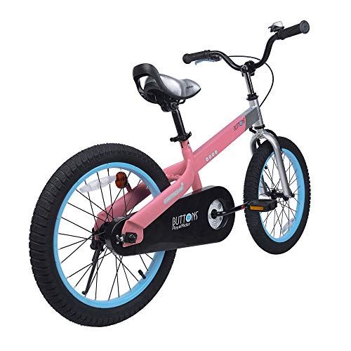 Boys Girls Kids Bike 18 Inch Matte Button Bicycles with Kickstand Child Bicycle