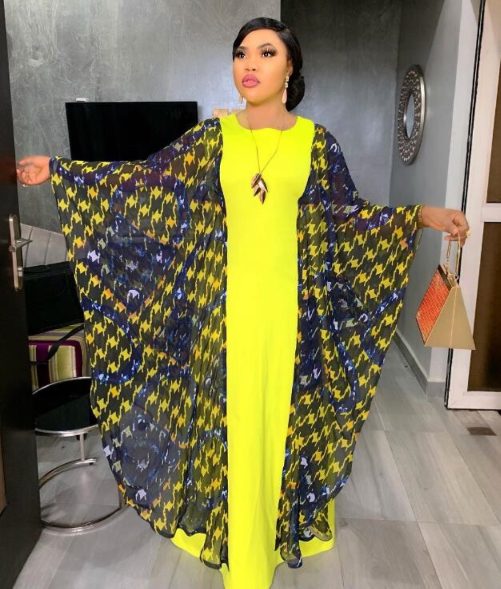 Muslim Print Long Gown