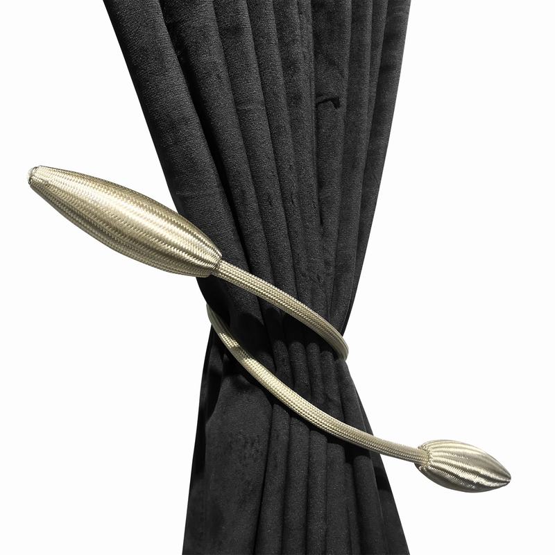 Set of 2 Curtains Tieback Adjuatable Holders Decorative Drapes Weave Holdback