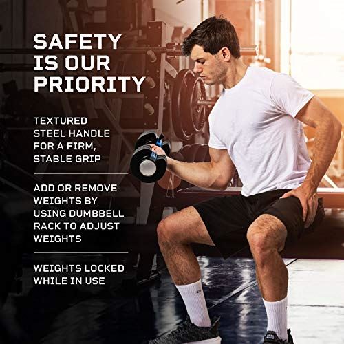 Lifepro Powerflow Adjustable Dumbbells Set �C 5-in-1, 25lb dumbells