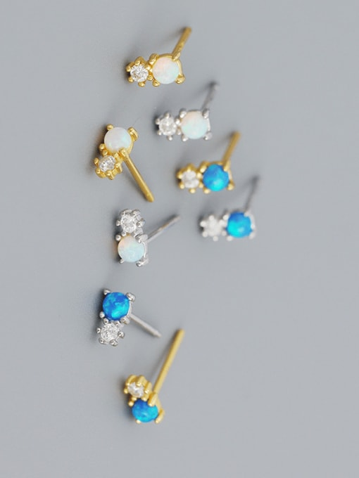 Alambre de plata 925 de la oreja de la vendimia bola redonda ornamento de la bola