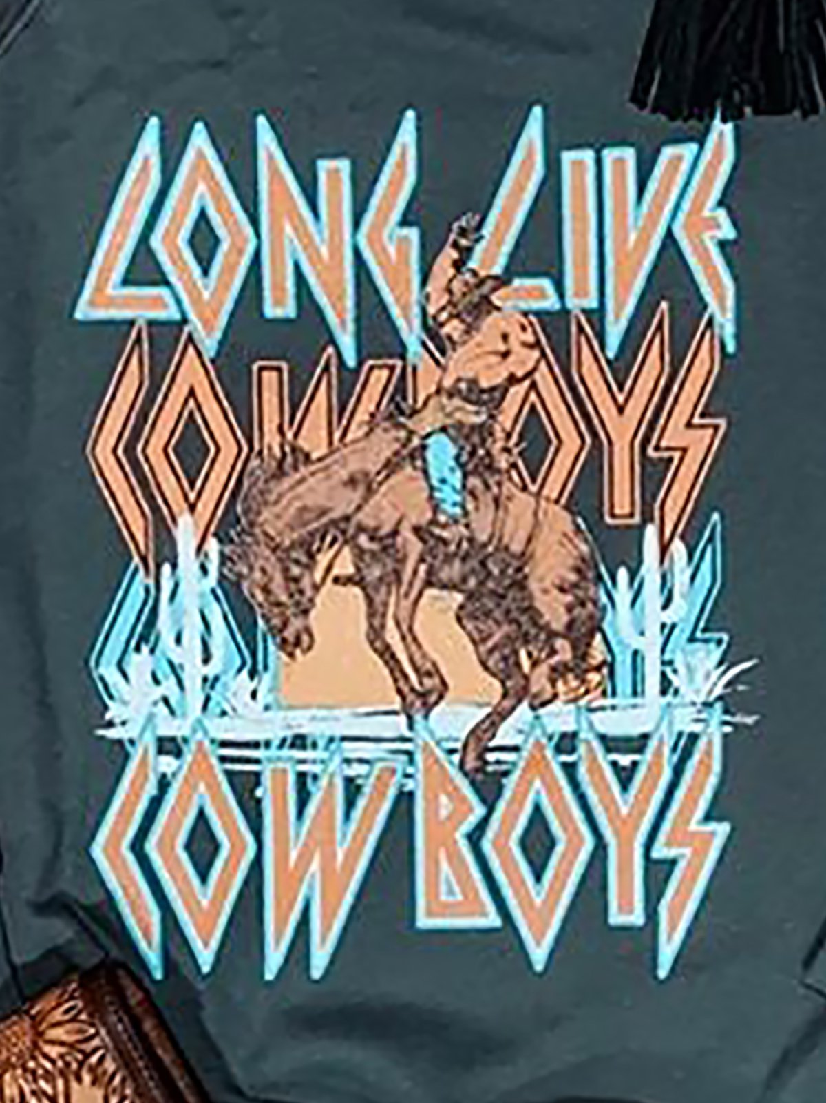 Dark Green Shift Casual Printed Sweatshirt