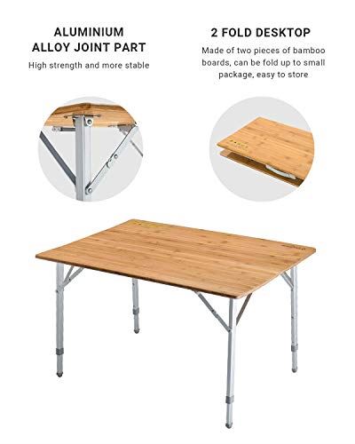 KingCamp Bamboo Heavy Duty 176 lbs Environmental Protection
