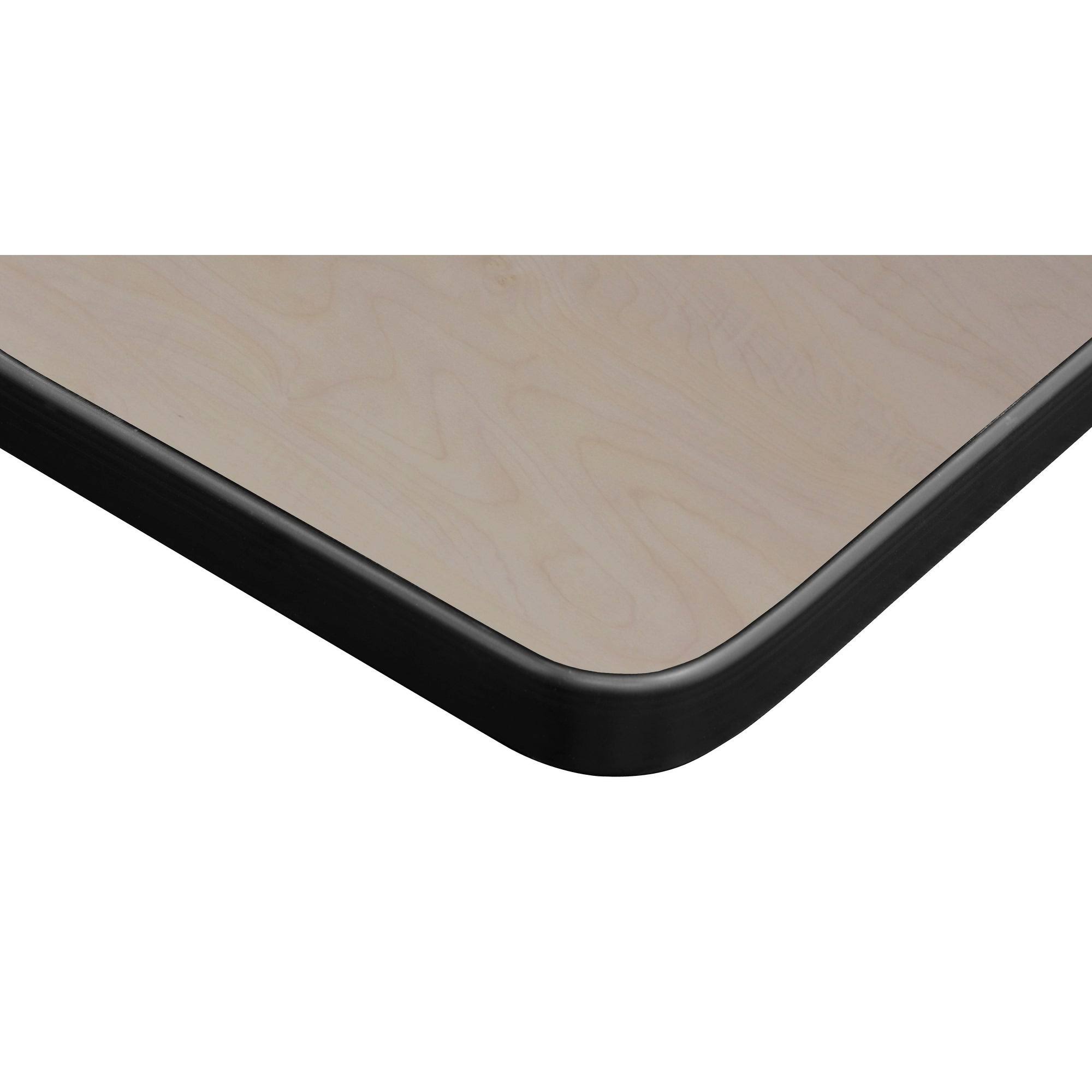 Regency 60x22 x 24x22 Kee Folding Training Table- Mahogany/ Black