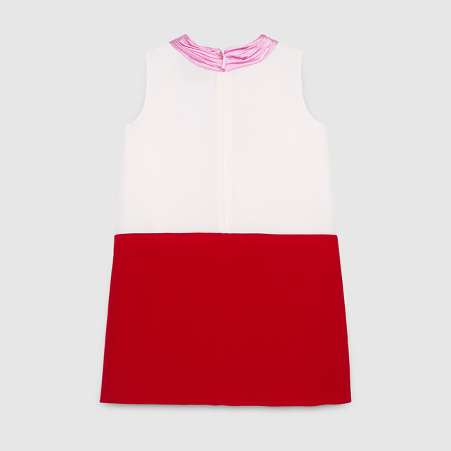 Children's silk dress with bow