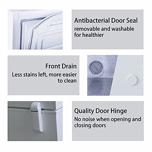 Smad Chest Freezer 5 cu ft Mechanical Control with Removable Basket