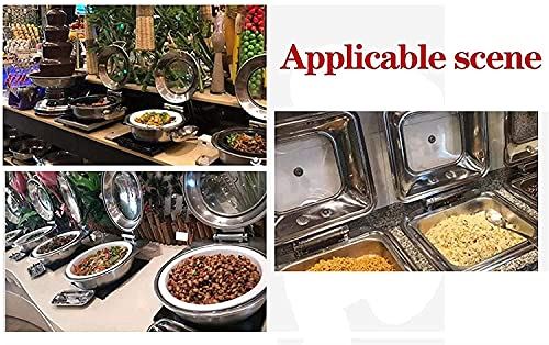 Catering Food Warmer, Electric Square Buffet Servers and Warmers with Visible Lids