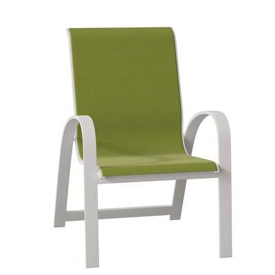 Primera Stacking Patio Dining Armchair Telescope Casual Textured Graphite/Lime 38D 100x22H x 100x22W x 100x22D