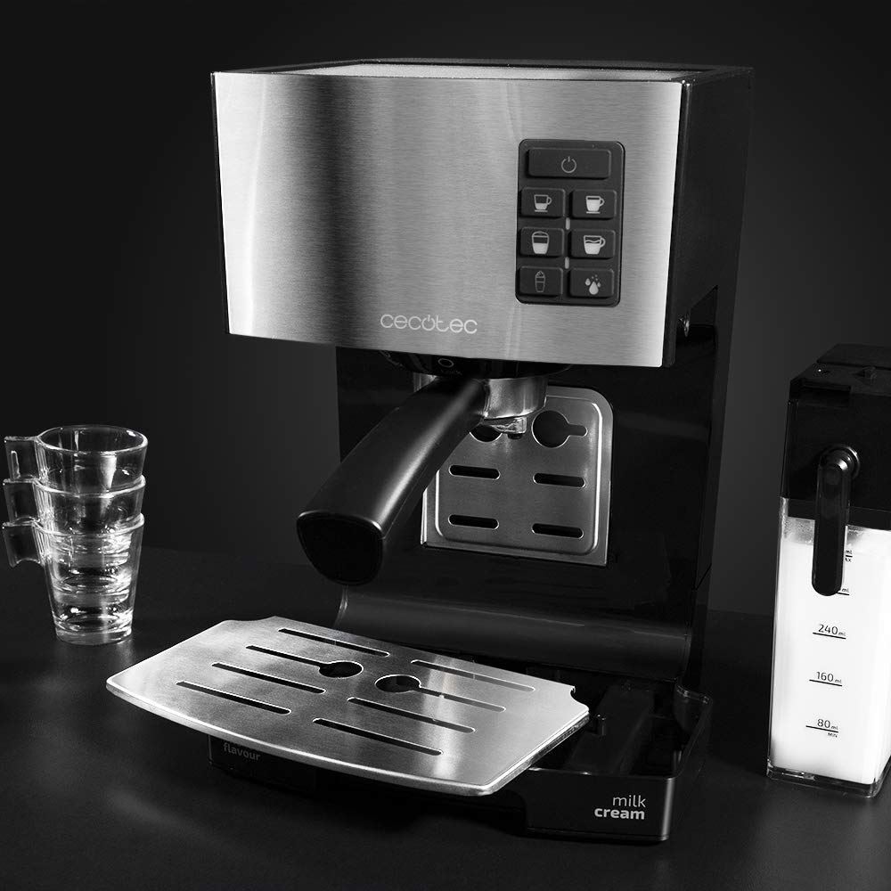 Semi-automatic Italian Express Coffee Maker Including Milk Tank