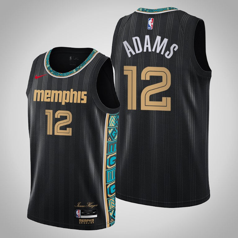 2021 Grizzlies Steven Adams City Edition Jersey Black