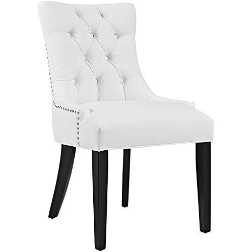 Modern Tufted Faux Leather Upholstered Two Dining Chairs
