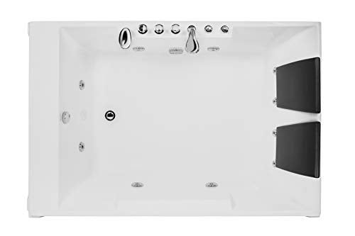 Hydromassage Rectangular Water Jets Alcove Soaking SPA Double Ended