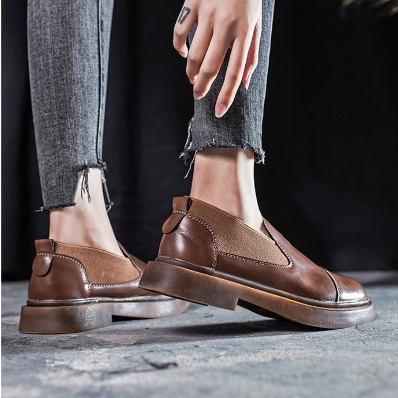 Women Casual Panel Summer Low Heel Oxfords Shoes