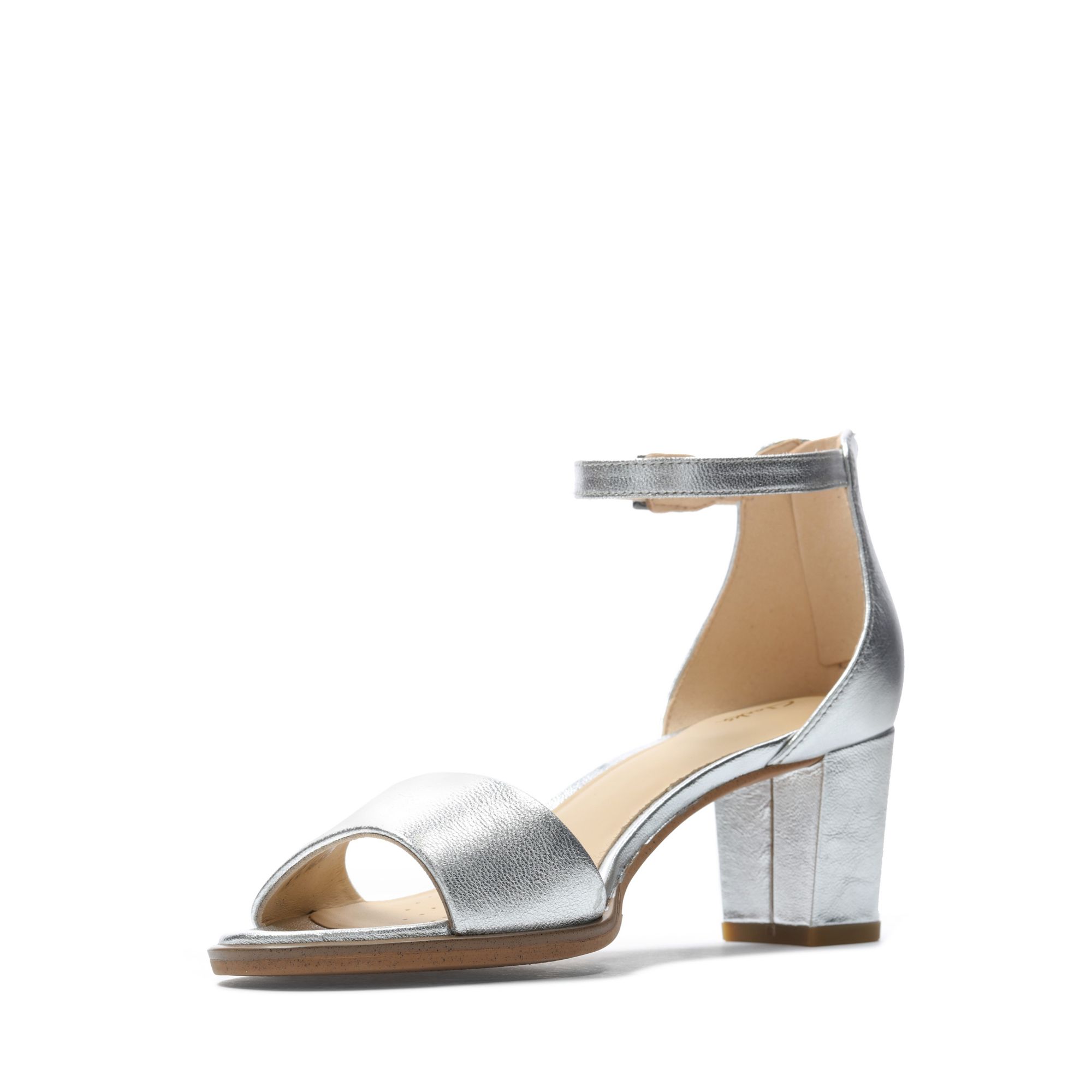 Women Sandals Kaylin 60 2 Part Silver Metallic