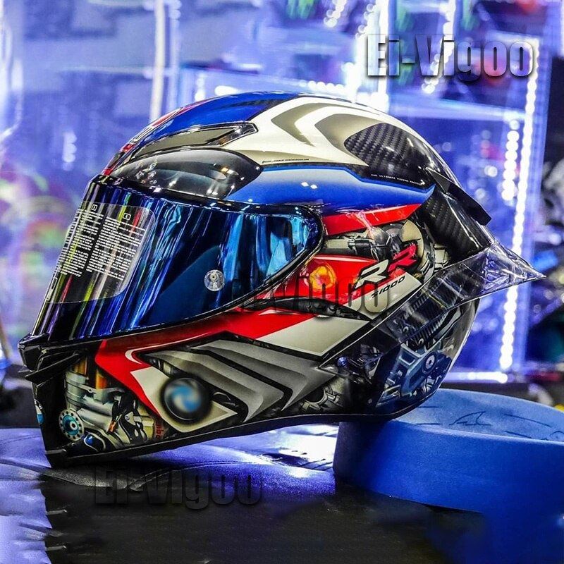 Full Face Motorcycle Helmet Carbon Fiber Matte BRR1000 Riding Motocross Racing Motobike Helmet Casco Moto Capacete Moto