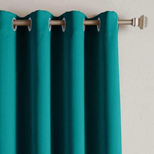 Outdoor Curtain with Top Bottom Aluminum Grommet Waterproof and Mildew Resistant Panel Drapery ROSE