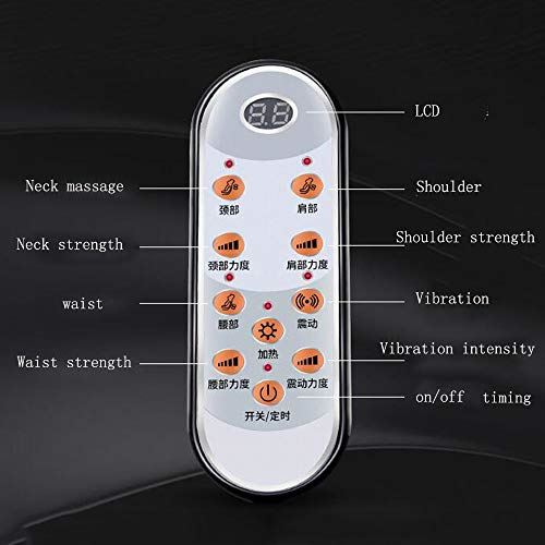 Household Body Heated Massage Mattress Mat w/ Deep Tissue Kneading & Vibration