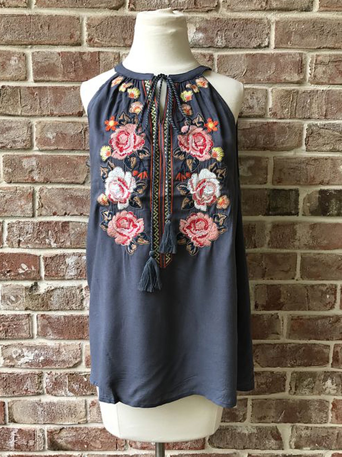 V Neck Shift Vintage Shirts & Tops