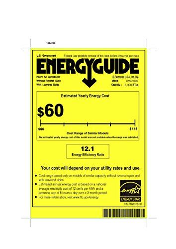 LG 8,000 BTU 115V Window-Mounted Air Conditioner with Remote Control