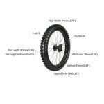 19′′ 70/100-19 & 16′′ 90/100-16 Wheel Tire Rim Front Rear Wheels for Dirt Pit Bike