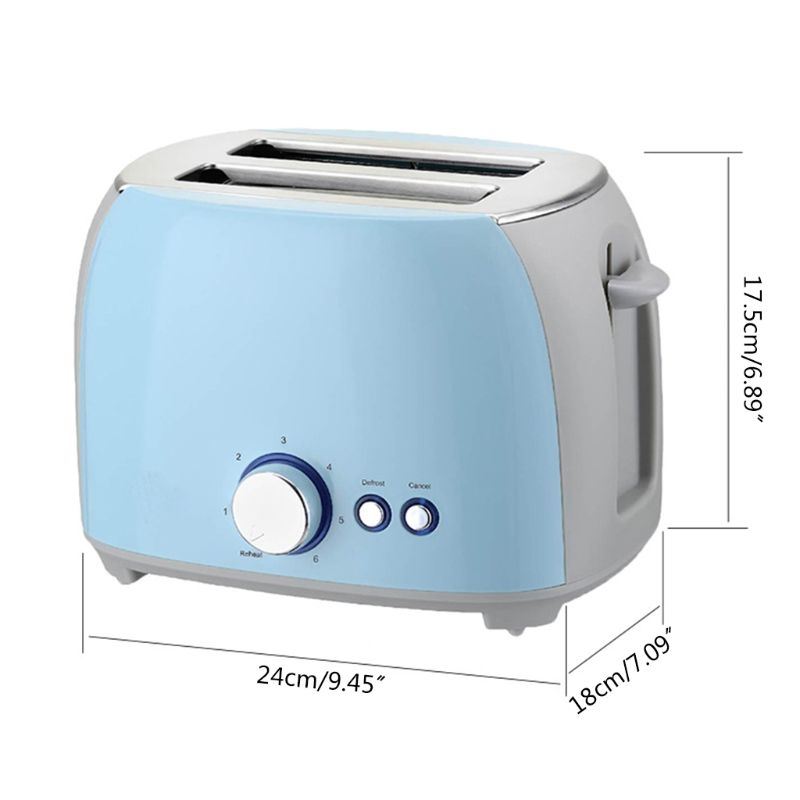 2 Slice Toaste Stainless Steel Toasters with Removable Crumb Tray