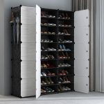 Home Dorm Shoe Organizer Space-saving Stand Holder Stainless Steel Frame Shoe Rack