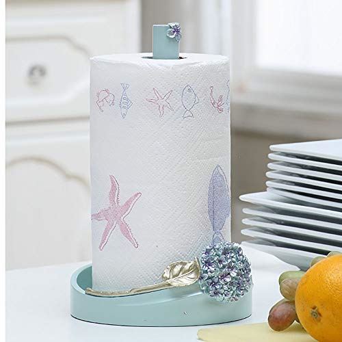 Kitchen Vertical Wooden Paper Towel Holder