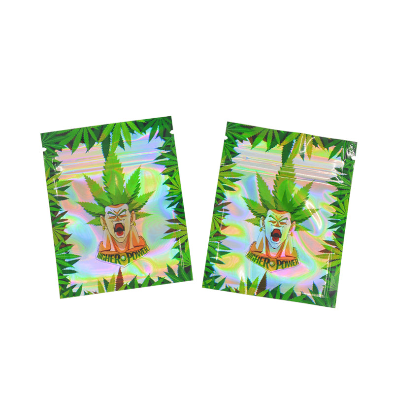 7x9cm 1g Printed Bags Laser Holographic Zip Lock Bags