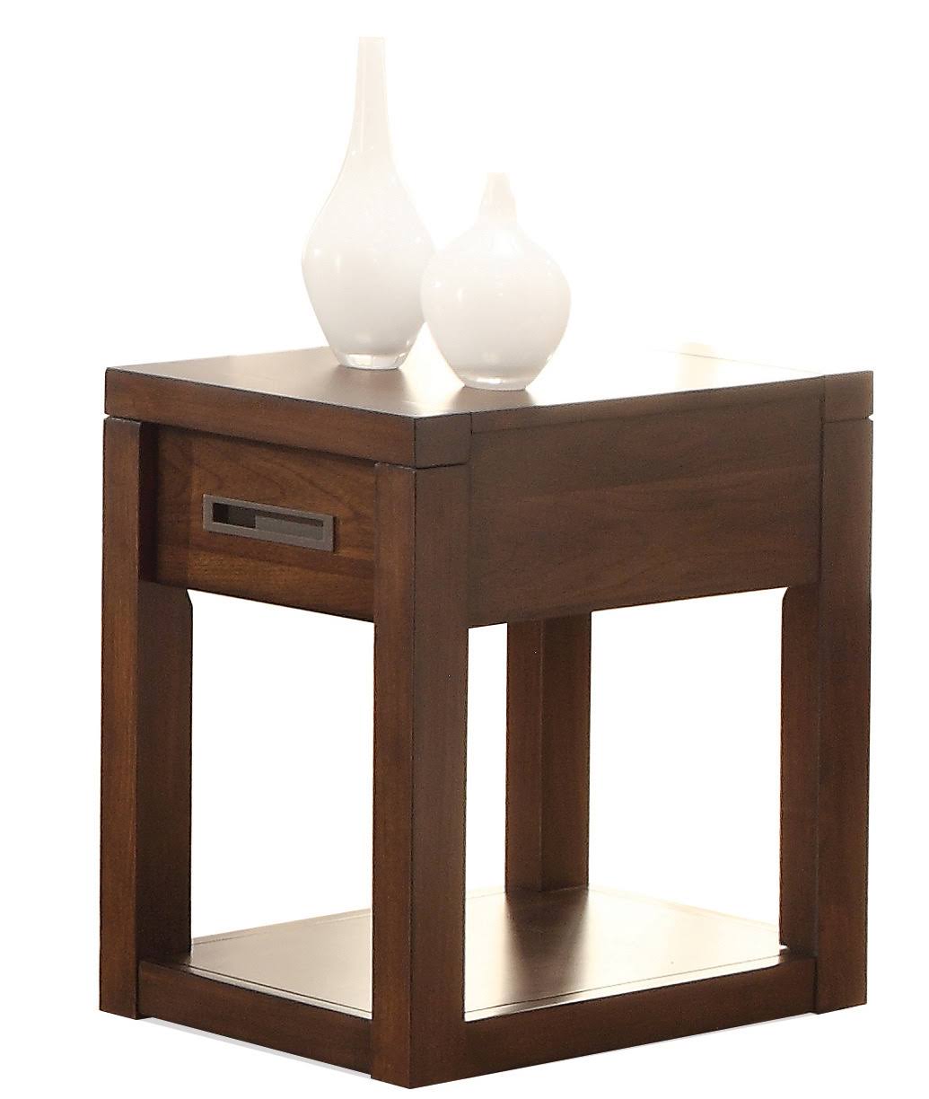 Riverside Furniture Riata Warm Walnut Chairside Table