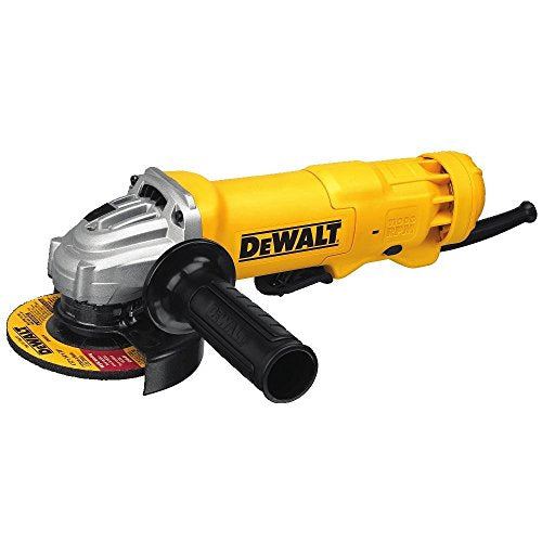 DEWALT Angle Grinder Tool, Paddle Switch, 4-1/2-Inch, 11-Amp & Grinding Wheel.