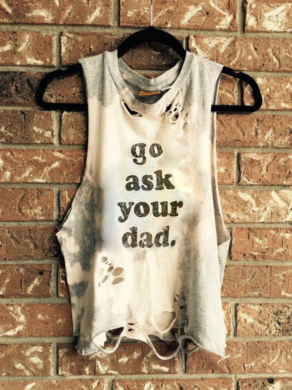 White Vintage Sleeveless Shirts & Tops