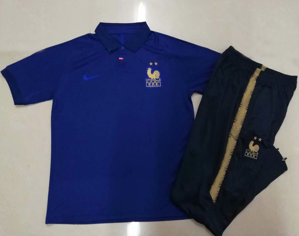 2019 France Centenary Special-Edition Blue Training Suit
