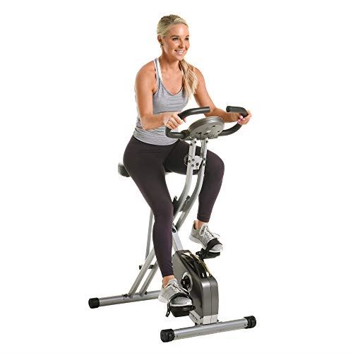 Exerpeutic Folding Magnetic Upright Exercise Bike