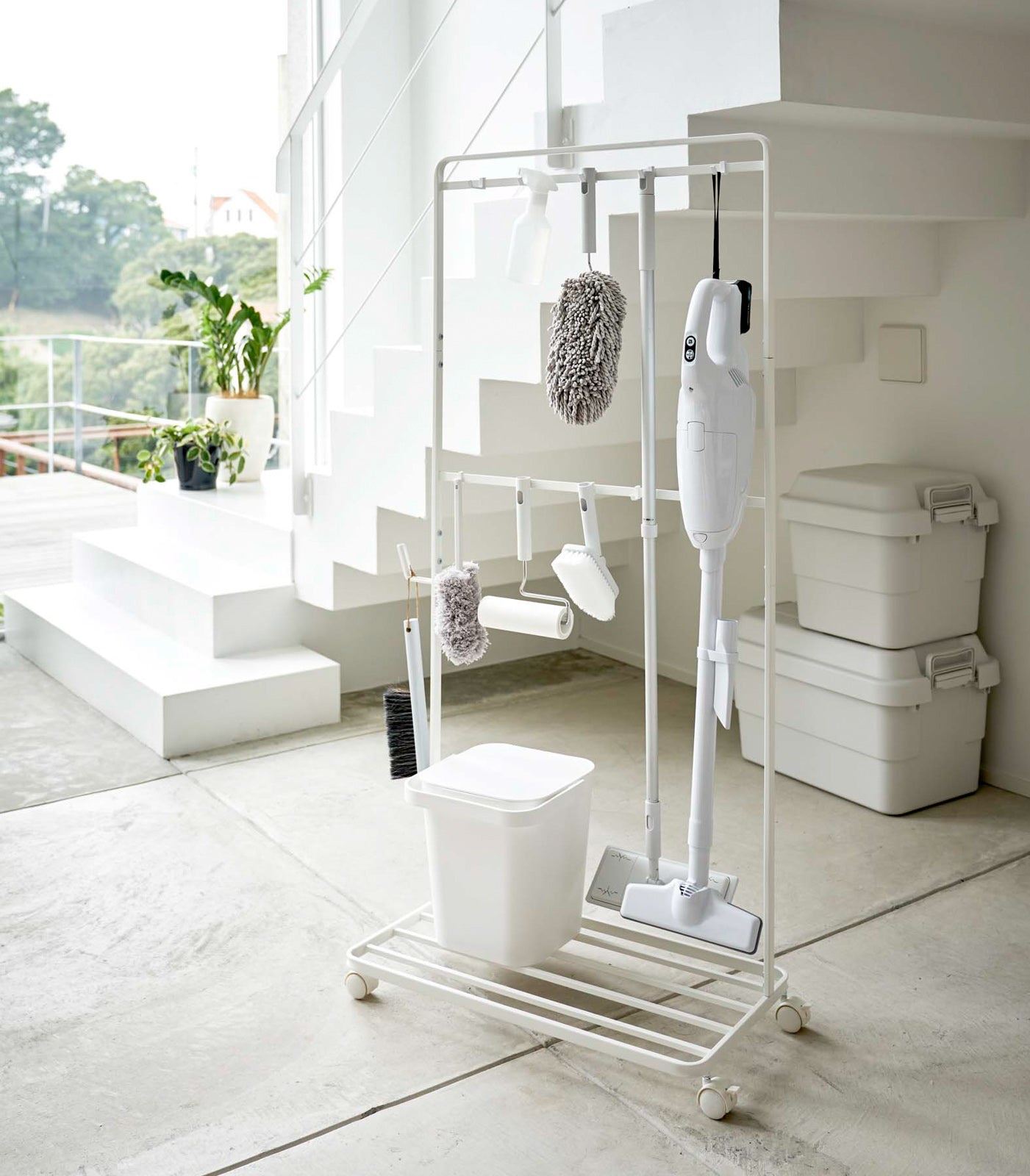 Rolling Cleaning Rack – Steel