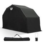 Motorcycle Shelter Cover Garage Tent with TSA Code Lock & Carry Bag / 136鈥测?x 54鈥测?