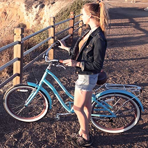 sixthreezero EVRYjourney Women’s 7-Speed Step-Through Hybrid Cruiser Bicycle