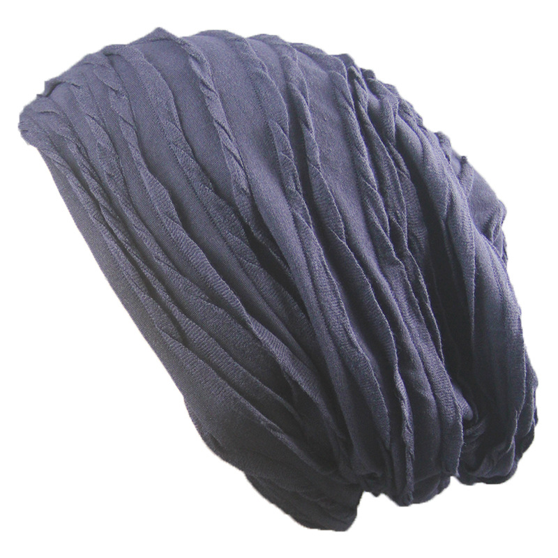 Double layer men and women hat hedging cap Pile cap scarf