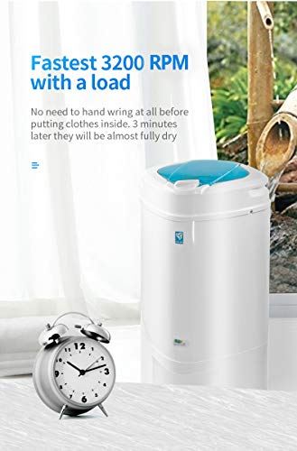 Centrifugal Spin Clothes Dryer with High-Tech Suspension System �C 22 Pounds