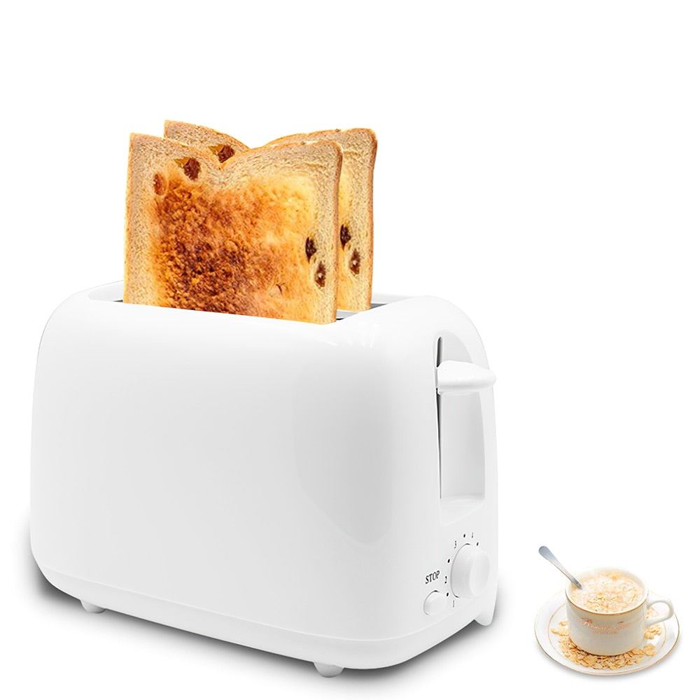 Electric Toaster 2 Slice Automatic Bread Baking Maker Breakfast Machine Toast Sandwich Grill Oven