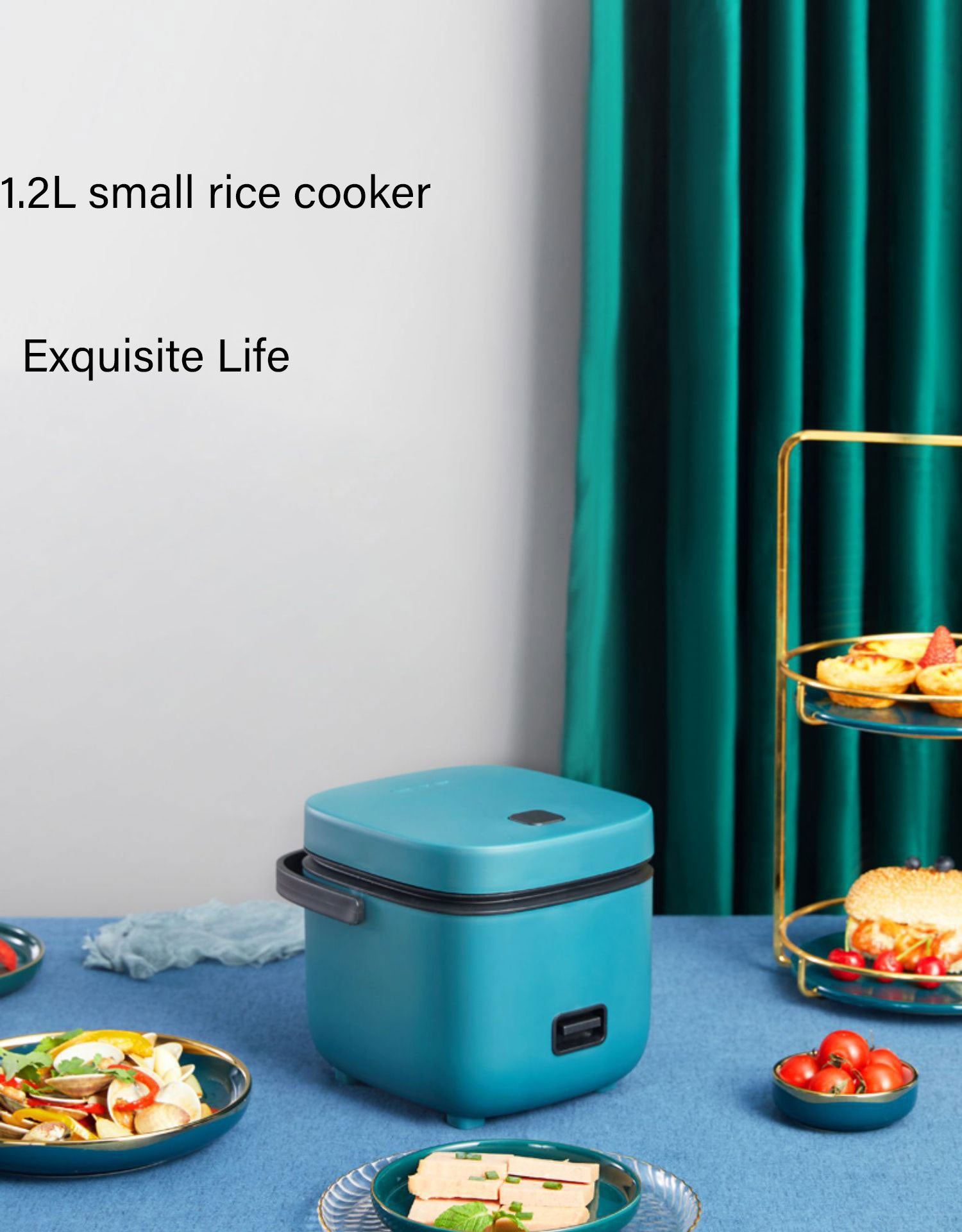 Mini Rice Cooker Multi-function Single Electric Rice Cooker Non-Stick Household Small Cooking Machine