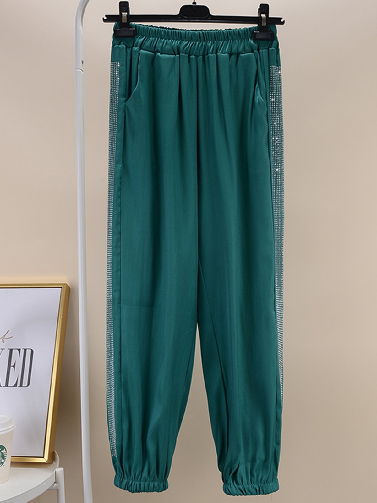 Plus Size Hot Drilling Harem Pants