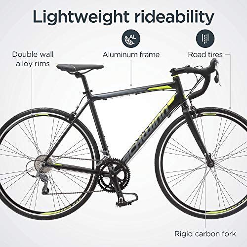 1600 Drop Bar Adult Road Bicycle, 58cm/Large Aluminum Step-Over Frame