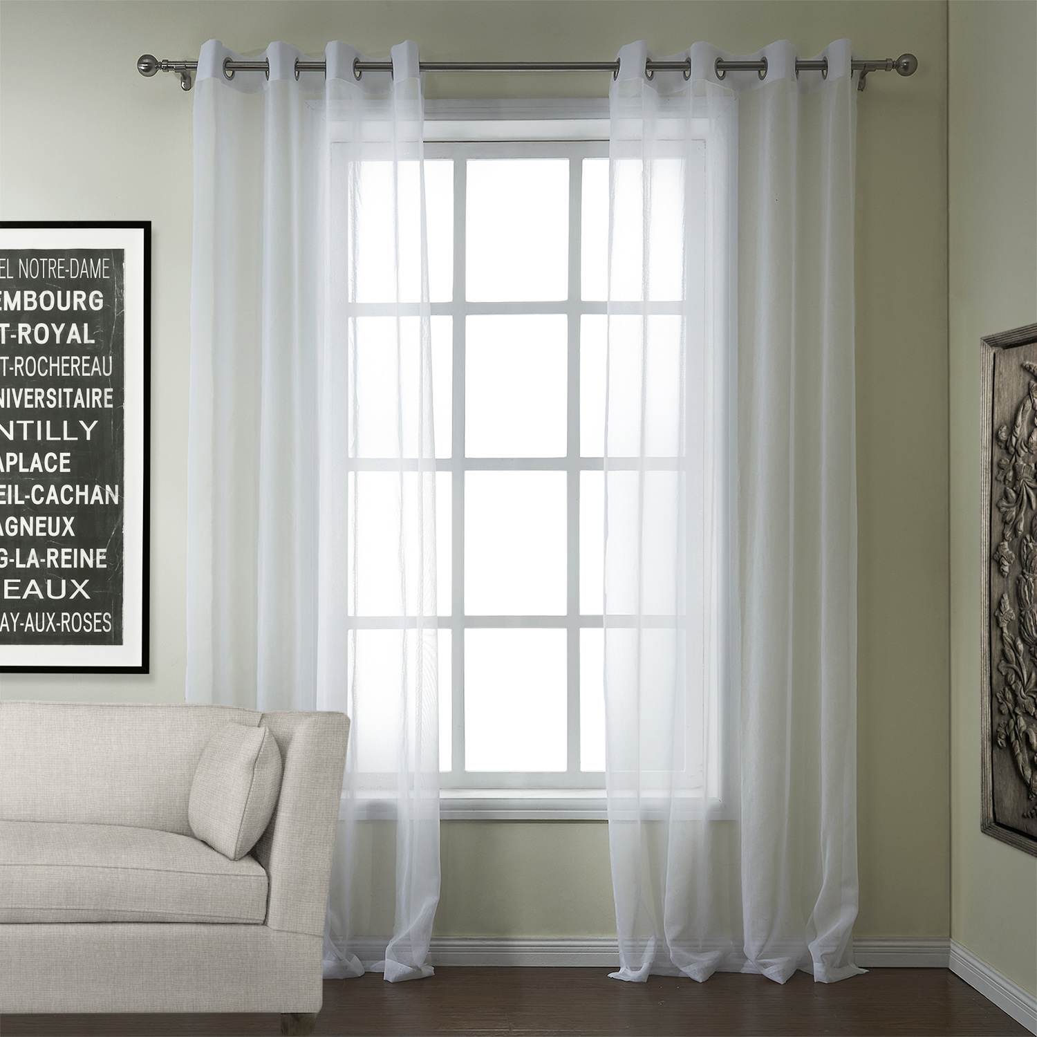 Copy Mia White Tulle Curtain Drapery