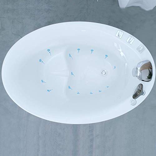 Jets Bathtub Mirco Bubble Hydrotherapy Oval Japanese SPA Tub��, white