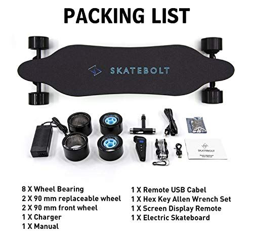 SKATEBOLT Electric Skateboard Breeze II Electric Longboard 30 MPH Top Speed