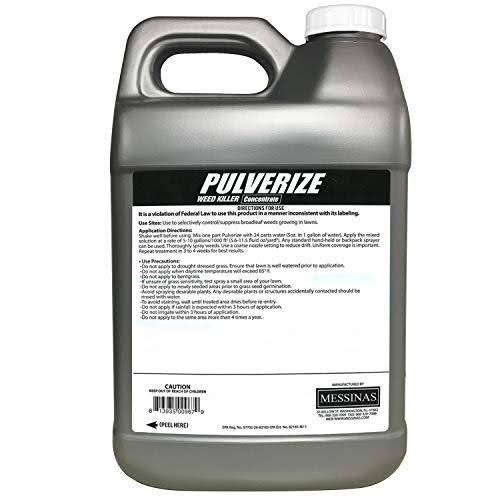Pulverize Weed Killer for Lawns, 2.5 Gallon Concentrate