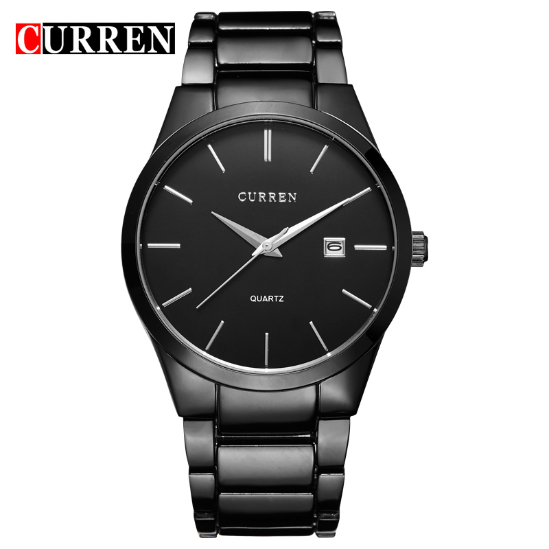 2016 Top Luxury Brand CURREN Men Full Stainless Steel Business Watches Men's Quartz Date Clock Men Wrist Watch relogio masculino